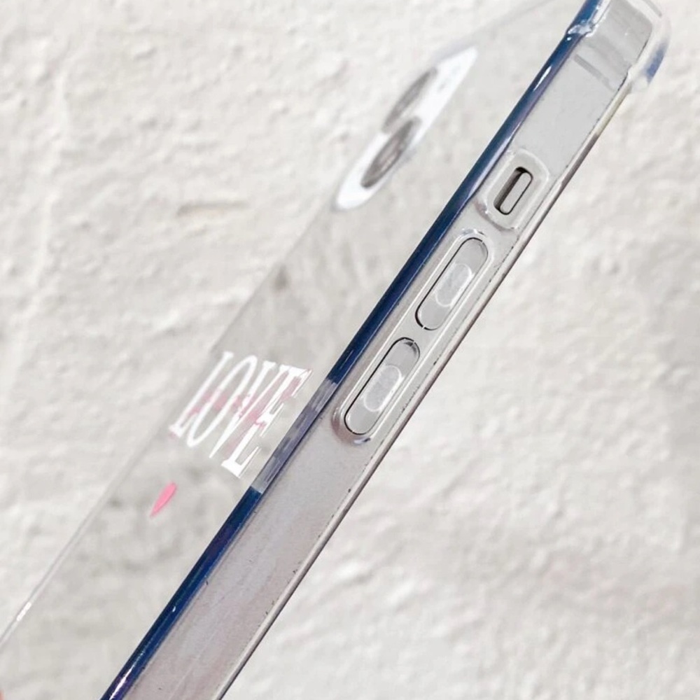 LOVE Shockproof Mirror PC Case Compatible With IPhone 16 Plus